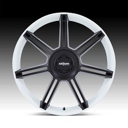 Rotiform FRA R908 Black with White Custom Wheels 3